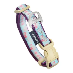 Touchdog Avery Patterned' Tough Stitched Embroidered Collar Dog Leash