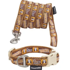 Touchdog 'Caliber' Designer Embroidered Fashion Pet Dog Leash and Collar Combination