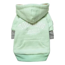 Touchdog Hampton Beach Designer Ultra Soft Sand-Blasted Cotton Pet Dog Hoodie Sweater