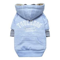 Touchdog Hampton Beach Designer Ultra Soft Sand-Blasted Cotton Pet Dog Hoodie Sweater