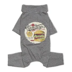 Touchdog Onesie Lightweight Breathable Printed Full Body Pet Dog T-Shirt Pajamas