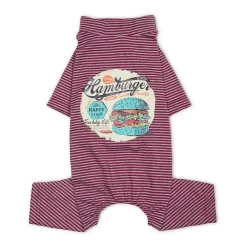 Touchdog Onesie Lightweight Breathable Printed Full Body Pet Dog T-Shirt Pajamas