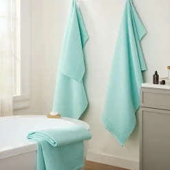 Town And Country Small Waffle Woven Terry Stripe 4-pc. Quick Dry Bath Towel Set