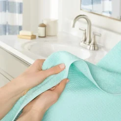 Town And Country Small Waffle Woven Terry Stripe 4-pc. Quick Dry Bath Towel Set