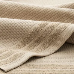 Town And Country Small Waffle Woven Terry Stripe 4-pc. Quick Dry Bath Towel Set