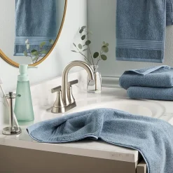Town And Country Solid Dobby Border 4-pc. Quick Dry Bath Towel Set