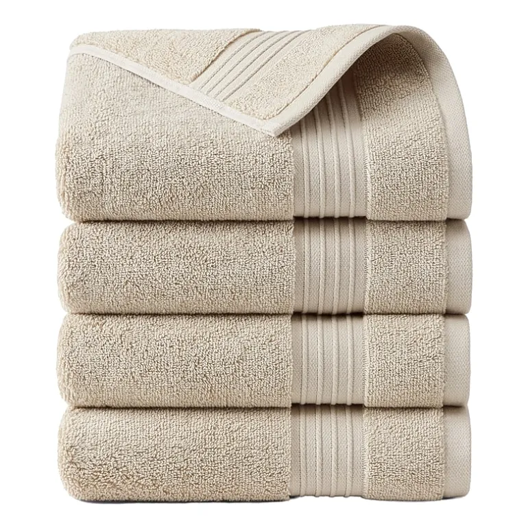 Town And Country Solid Dobby Border 4-pc. Quick Dry Bath Towel Set