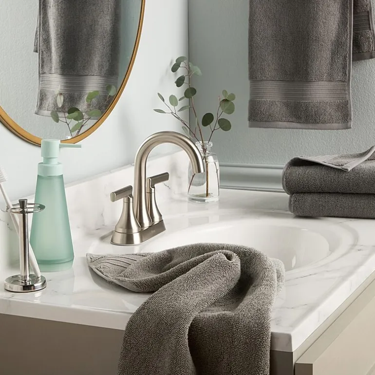 Town And Country Solid Dobby Border 4-pc. Quick Dry Bath Towel Set