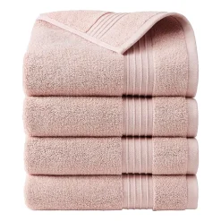 Town And Country Solid Dobby Border 4-pc. Quick Dry Bath Towel Set