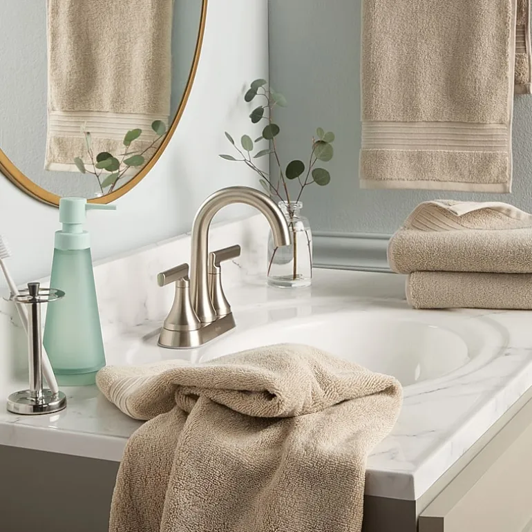 Town And Country Solid Dobby Border 4-pc. Quick Dry Bath Towel Set