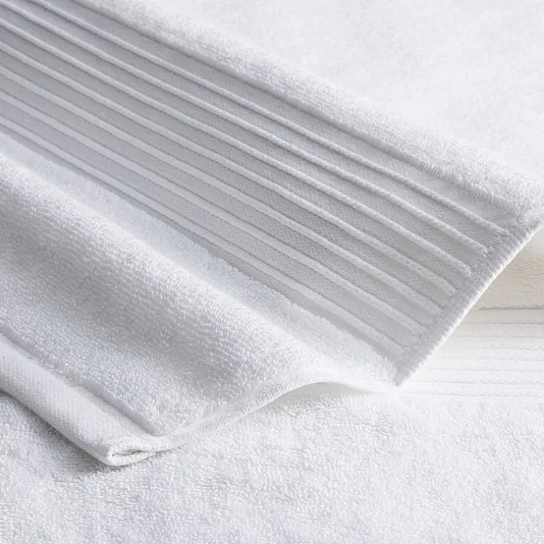 Town And Country Solid Dobby Border 4-pc. Quick Dry Bath Towel Set