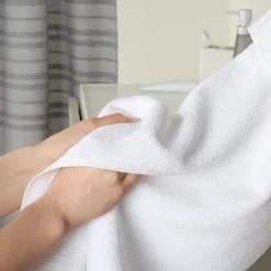 Town And Country Solid Dobby Border 4-pc. Quick Dry Bath Towel Set