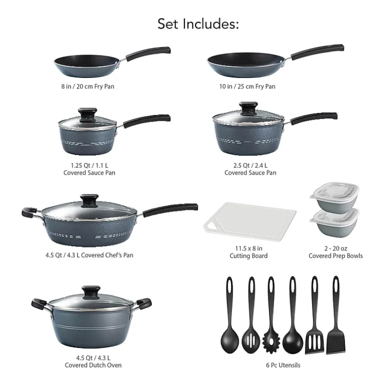 Tramontina Sicilia 21-pc. Cookware Set