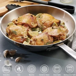 Tramontina Tempo Tri-Ply Stainless Steel 10-pc. Cookware Set