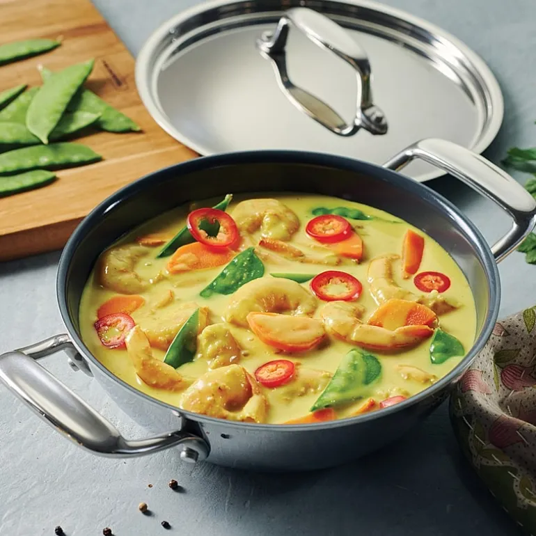 Tramontina Utsava Stainless Steel 1.7-qt. Covered Kadai