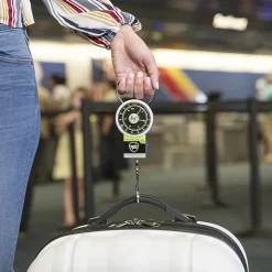 Travelon Stop and Lock Luggage Scale with Tape Measure