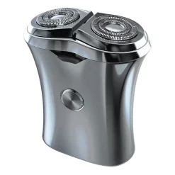 Travel Shaver With Dual Rotary Shaving Heads