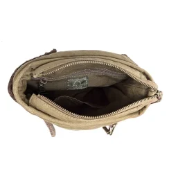 TSD Brand Coastal Zippered Crossbody Messenger Bag