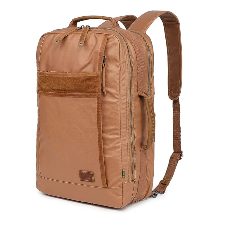 TSD Brand Madrone Coated Canvas Unisex Adult Backpack