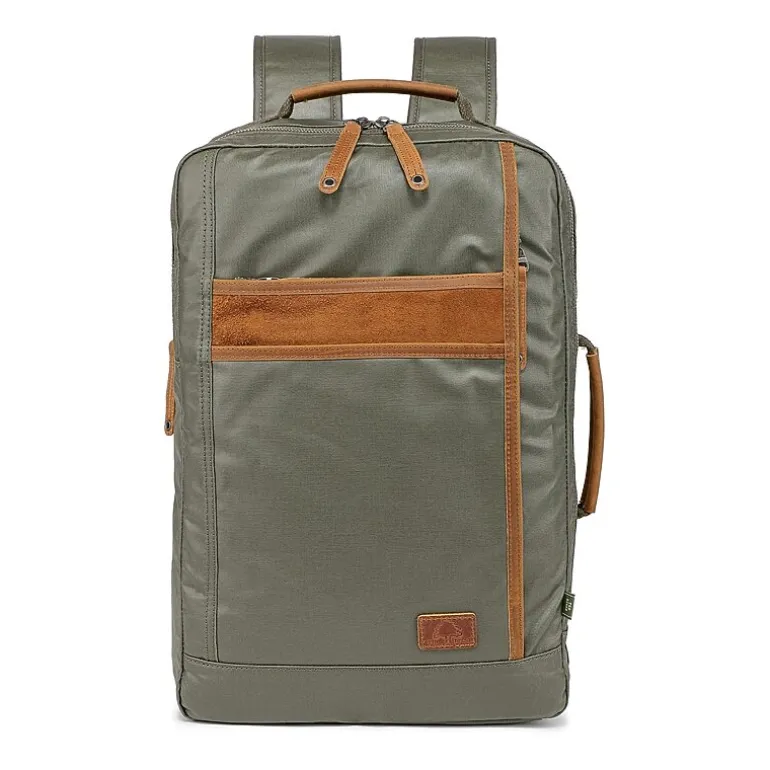 TSD Brand Madrone Coated Canvas Unisex Adult Backpack