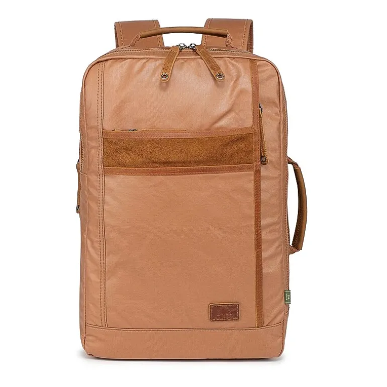 TSD Brand Madrone Coated Canvas Unisex Adult Backpack