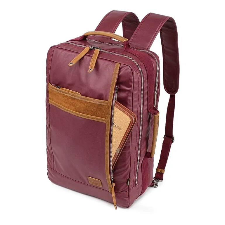 TSD Brand Madrone Coated Canvas Unisex Adult Backpack