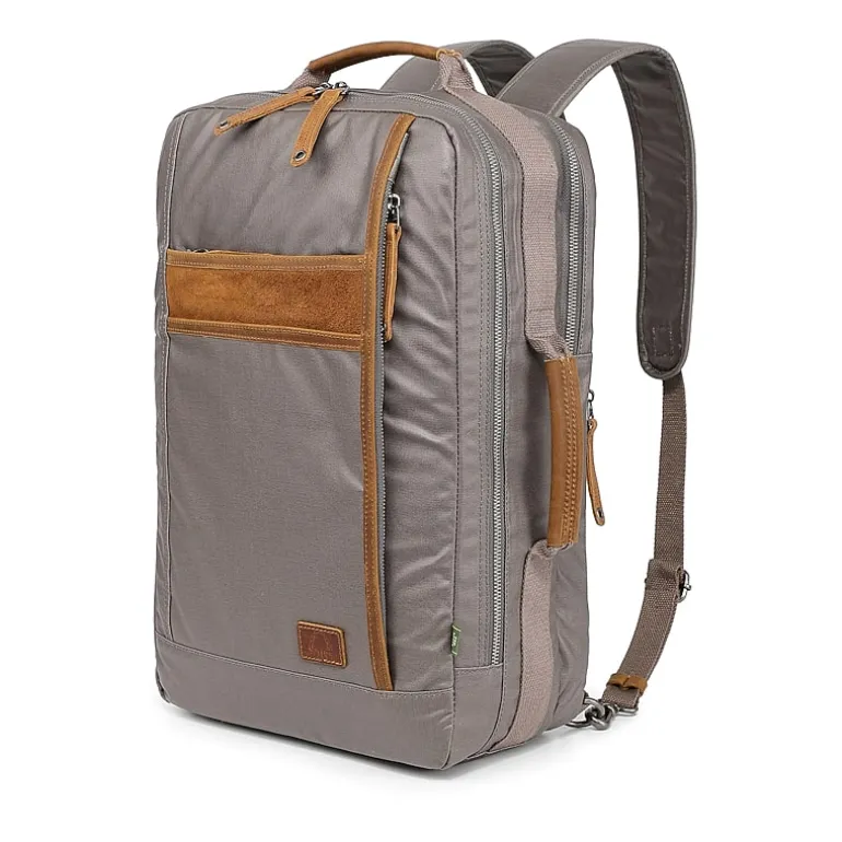 TSD Brand Madrone Coated Canvas Unisex Adult Backpack
