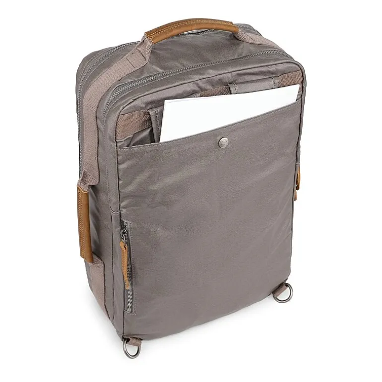 TSD Brand Madrone Coated Canvas Unisex Adult Backpack