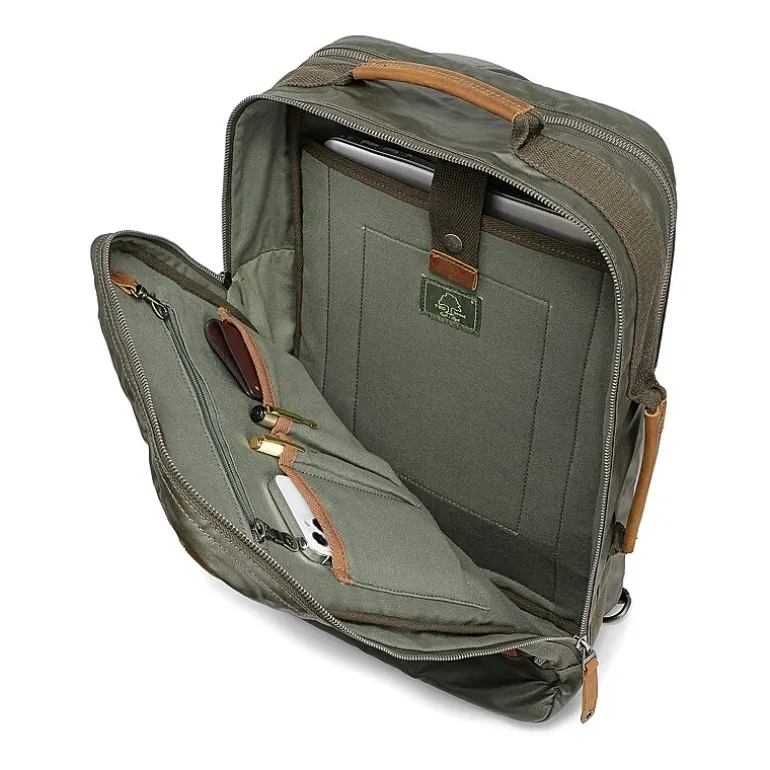 TSD Brand Madrone Coated Canvas Unisex Adult Backpack
