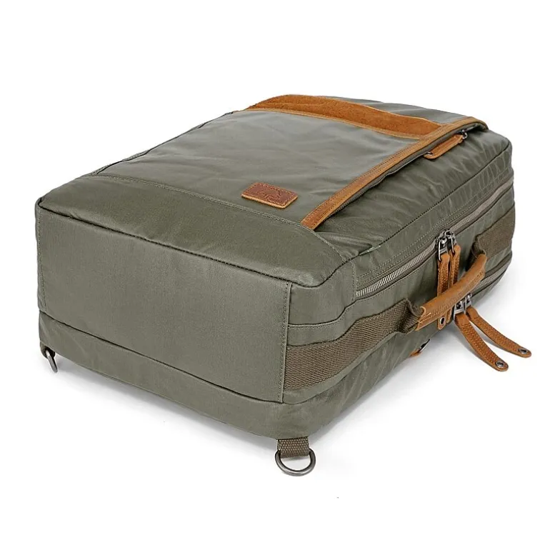 TSD Brand Madrone Coated Canvas Unisex Adult Backpack
