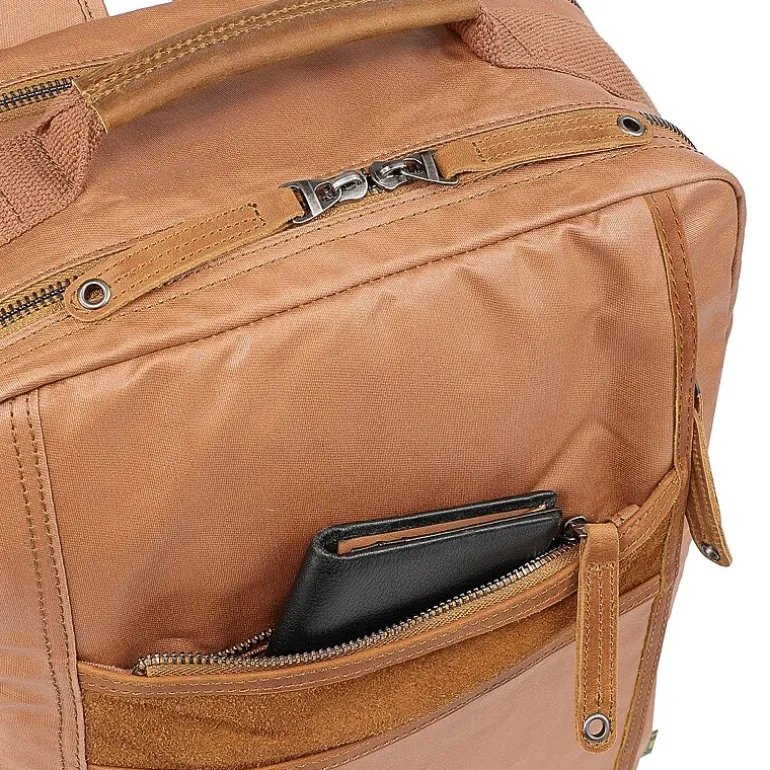 TSD Brand Madrone Coated Canvas Unisex Adult Backpack