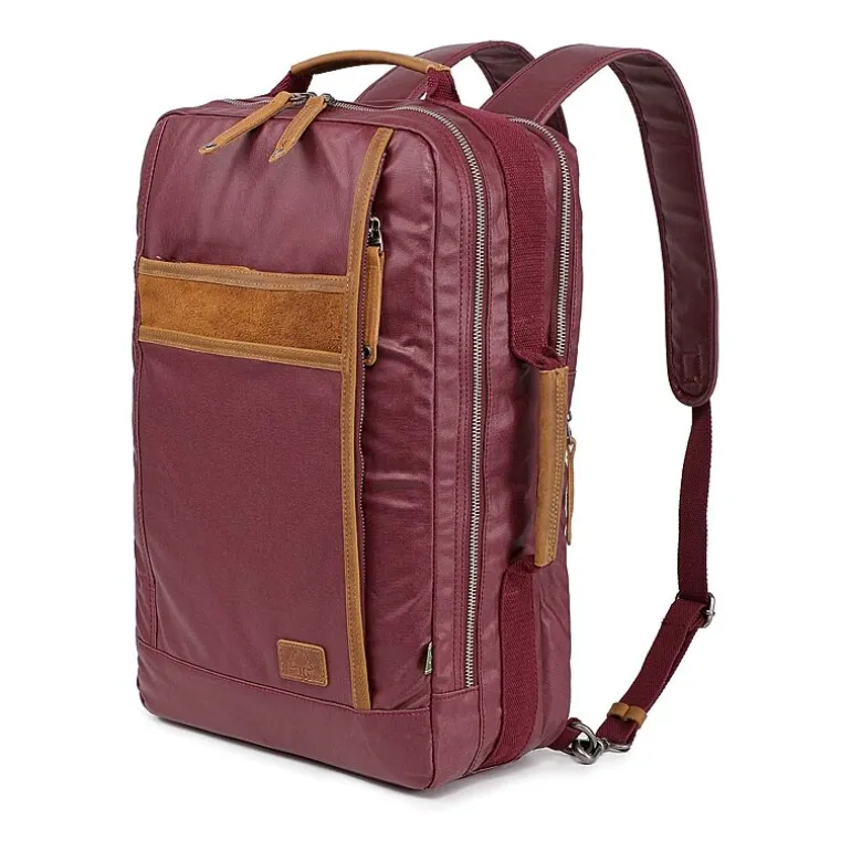 TSD Brand Madrone Coated Canvas Unisex Adult Backpack