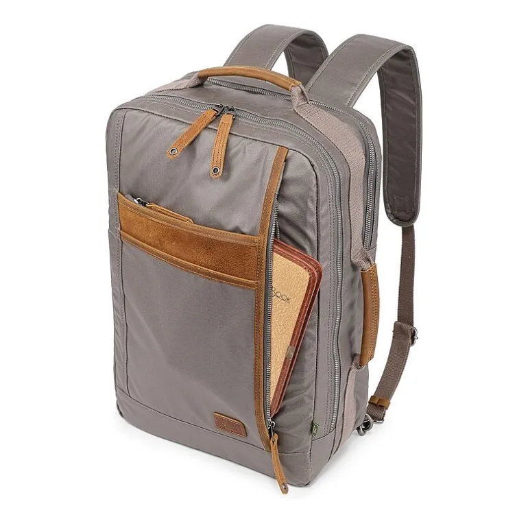 TSD Brand Madrone Coated Canvas Unisex Adult Backpack