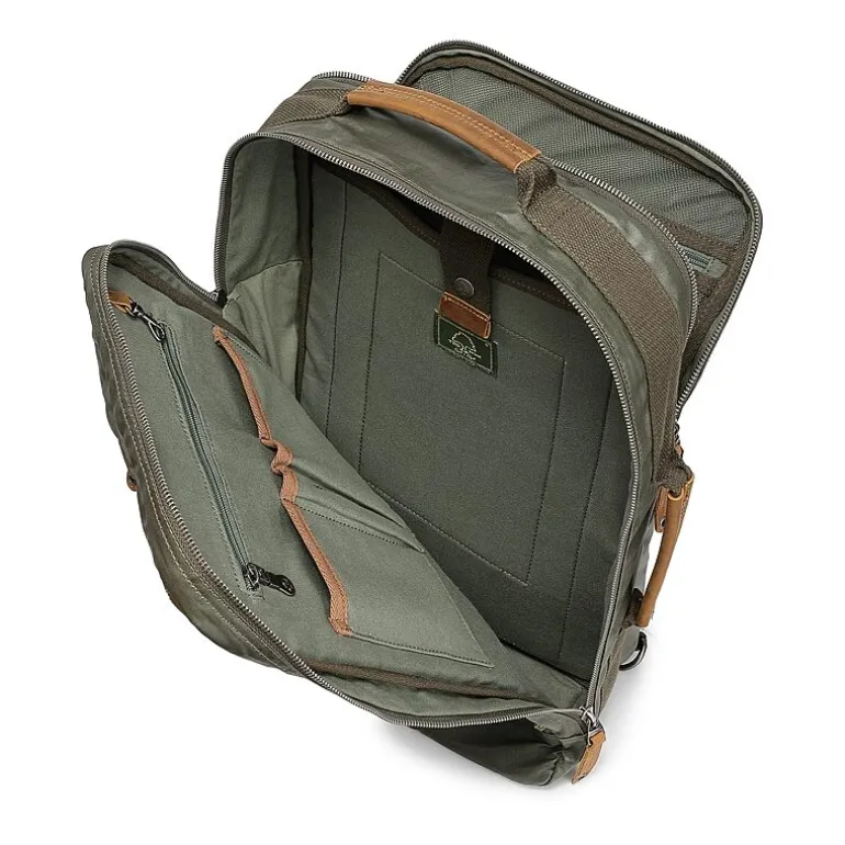TSD Brand Madrone Coated Canvas Unisex Adult Backpack