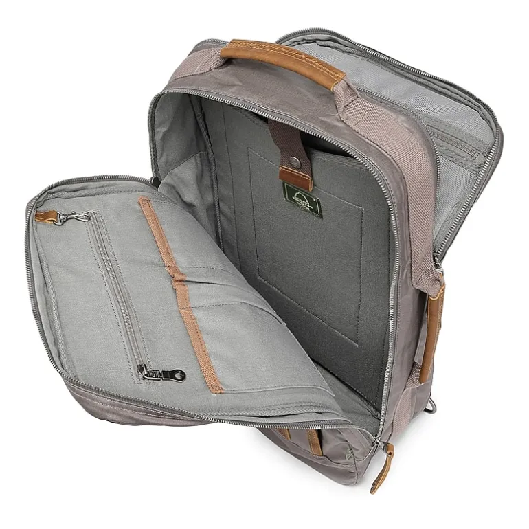 TSD Brand Madrone Coated Canvas Unisex Adult Backpack