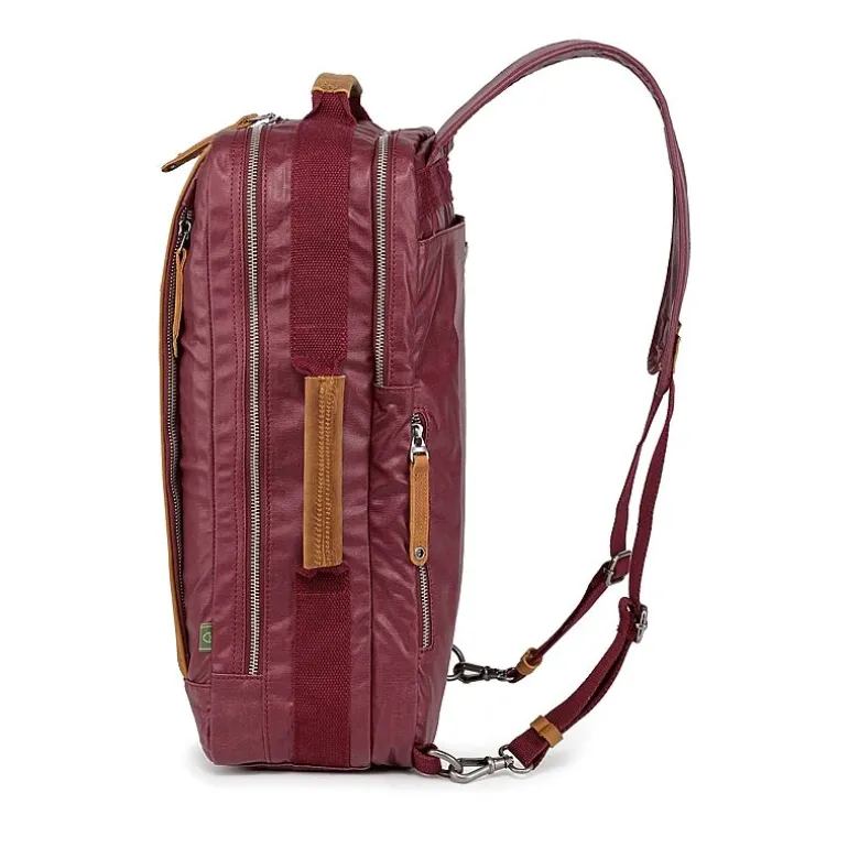 TSD Brand Madrone Coated Canvas Unisex Adult Backpack