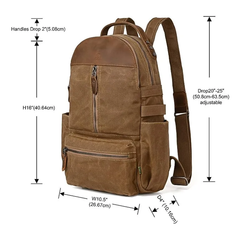 TSD Brand Mountain Leaf Utlty Unisex Adult Backpack
