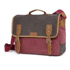 TSD Brand Mountain Wood Messenger Bag