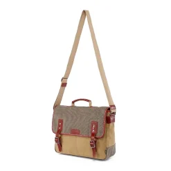 TSD Brand Mountain Wood Messenger Bag
