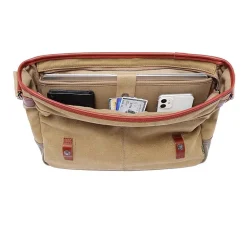 TSD Brand Mountain Wood Messenger Bag