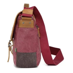 TSD Brand Mountain Wood Messenger Bag