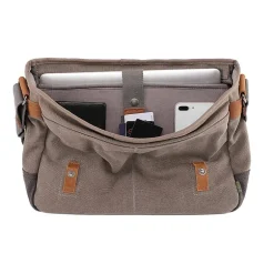 TSD Brand Mountain Wood Messenger Bag