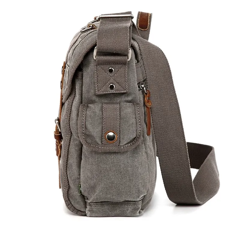 TSD Brand Silver Road Messenger Messenger Bag