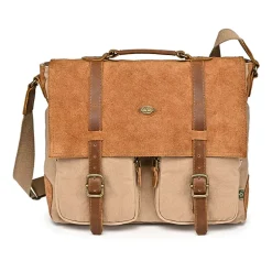 TSD Brand Valley Oak Messenger Bag