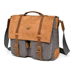 TSD Brand Valley Oak Messenger Bag
