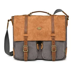 TSD Brand Valley Oak Messenger Bag