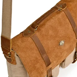 TSD Brand Valley Oak Messenger Bag