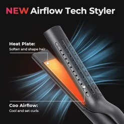 TYMO Airflow 50s Fast Heat Up 1" 2 In 1 Curler & Flat Iron Flat Iron