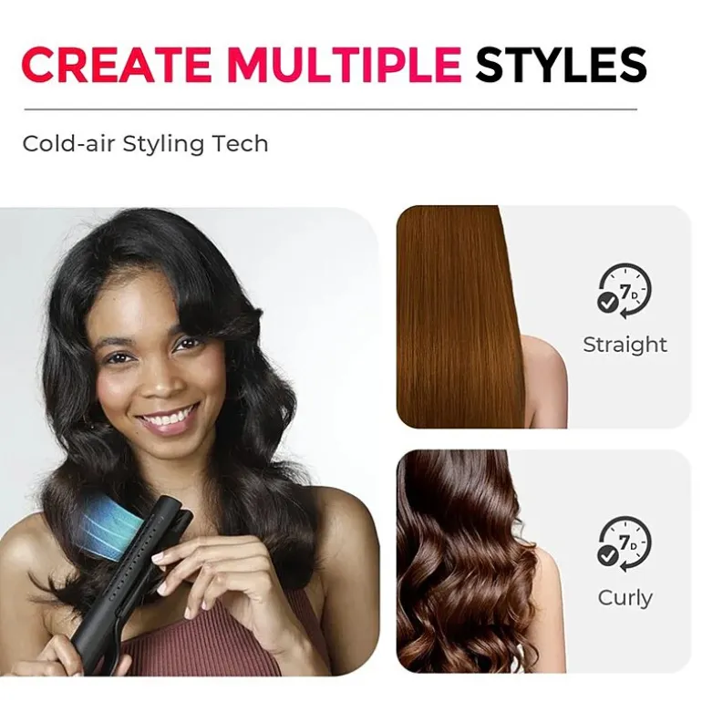 TYMO Airflow 50s Fast Heat Up 1" 2 In 1 Curler & Flat Iron Flat Iron