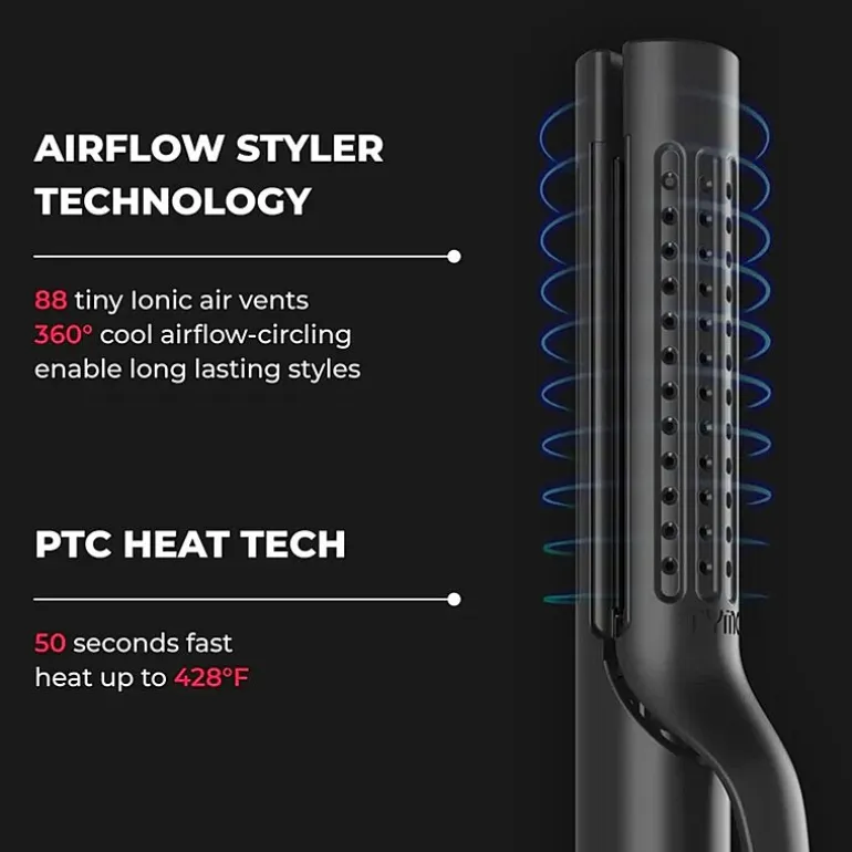 TYMO Airflow 50s Fast Heat Up 1" 2 In 1 Curler & Flat Iron Flat Iron